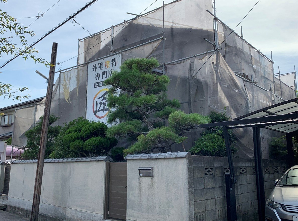 香川県高松市K様邸外壁塗装、塗り替え工事